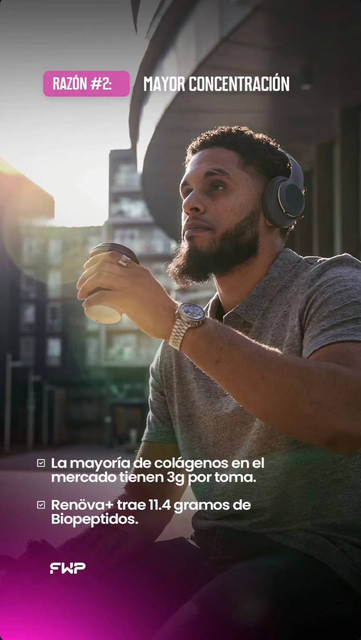 RENOVA+ COLÁGENO CON BIOPEPTIDOS ACTIVOS & RESVERATROL