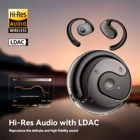 “Auriculares Redondos: Traducción Instantánea & Estilo FreeClip”.
